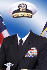 шаблон для фотошопа официальное фото адмирала военно-морского флота США USA