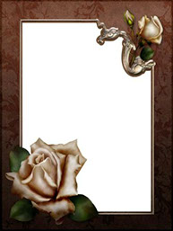 рамка для фотошопа антикварная с розами