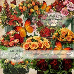 скрап-набор для фотошоп осенние цветы