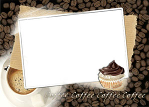 рамка для фотошопа кофе