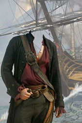шаблон пират у корабля, шаблон пиратский, мужчина пират, пират для фотошоп