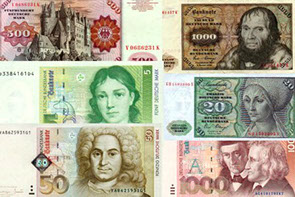 клипарт для фотошоп деньги денежные знаки Федеративной республики Германия