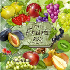 скачать клипарт для фотошопа фрукты и фруктовые композиции