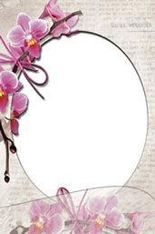 рамка для фотошопа гламурные орхидеи