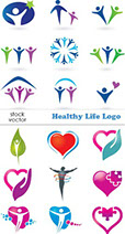 скачать бесплатно векторный клипарт логотип здоровья в векторе