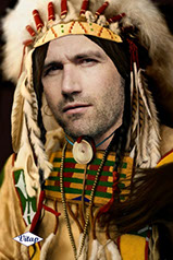 шаблон мужской для фотошопа костюм вождя индейцев, шаблон индеец, шаблон коренной житель Америки