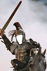 фотошоп римский всадник, мужской шаблон битва, шаблон воина 
