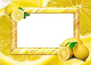рамка для фотошопа лимонная фантазия