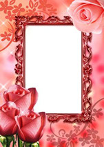 рамка для фотошопа розовая романтика