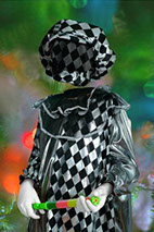 шаблон для фотошопа девочка в костюме клоуна