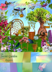 скрап-набор для фотошоп тайный сад