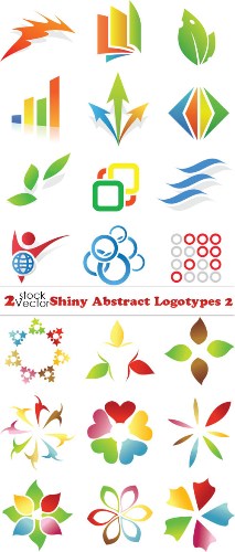 бесплатно векторный клипарт блестящие абстрактные логотипы в векторе
