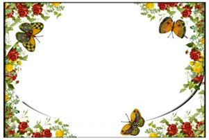 рамка для фотошопа бабочки скачать бесплатно