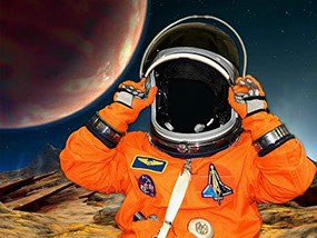 шаблон для фотошопа астронавт