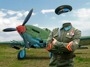 шаблон для фотошоп летчик Великой Отечественной войны
