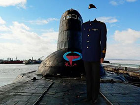 шаблон для фотошопа офицер на подводной лодке