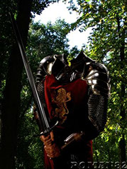 шаблон для фотошоп рыцарь с мечом