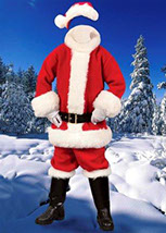 шаблон для фотошоп Санта-клаус