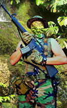 шаблон для фотошопа спецназ, мужской шаблон спецназ в джунглях скачать бесплатно