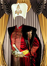шаблон в костюме султана из сериала "Золотой век"