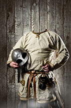 шаблон фотошоп воин со шлемом