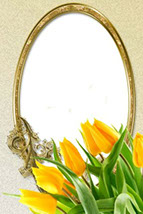 фоторамка для фотошопа желтые тюльпаны